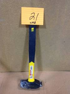 lot 21 image: Estwing MRF40BS 40 Oz 14 Blacksmith Hammer With Fiberglass Handle USED