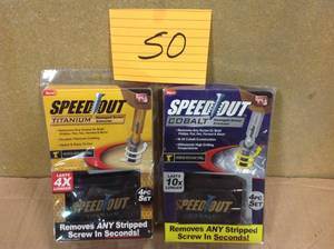 lot 50 image: LOT OF 2 (4 PCS) SET SPEEDOUT TITANIUM & COBALT