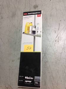 lot 52 image: Rubbermaid FastTrack Garage GrayBlack Steel LARGE Shelf in good condition