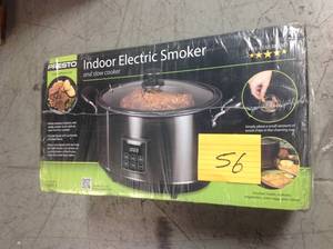 lot 56 image: Presto Indoor Electric Smoker and 6-Quart Slow Cooker in good condition