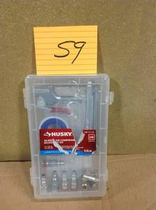 lot 59 image: Husky 20-Piece Air Compressor Accessory Kit in good condition