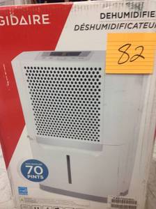 lot 82 image: Frigidaire High 70 Pints-Per-Day Portable Dehumidifier with SpaceWise Design for Effective and Efficient Moisture Control, FAD704DWD in good condition