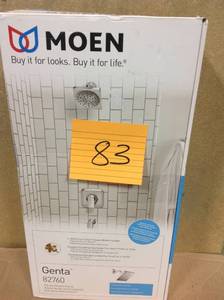 lot 83 image: Genta Single-Handle 1-Spray Tub and Shower Faucet in Chrome (Valve Included) in good condition