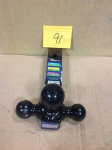 lot 91 image: TOW SMART 3-Ball Mount for 2 Hitch Receivers - 2-516, 2, 1-78 Balls not used