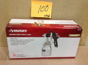lot 100 image: Husky Siphon Feed Spray Gun USED