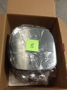 lot 8 image: 7 Qt. Ceramic Family-Size Air Fryer with Accessories and Full Color Recipe Book by modernhome in good condition