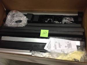 lot 10 image: Keter 74 in. H x 34.65 in. W x 17.7 in. D Wide XL Freestanding Plastic Utility Cabinet in Black in good condition
