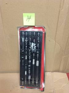 lot 14 image: Husky HACCY19PC Accessory Set, 19 Piece Silver Chrome Finish by Husky in good condition