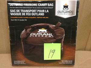 lot 19 image: Outland Living 762 UV and Weather Resistant Cypress Fire Pit Carry Bag in good condition