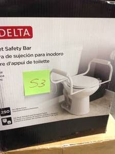 lot 53 image: Delta 9.1 in. Toilet Safety Bar not used