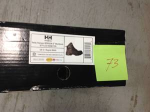 lot 73 image: Helly Hansen Mens Bergen Waterproof 6 Work Boots - Composite Toe - BlackOrange Size 12(M) not used