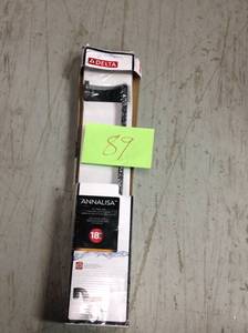 lot 89 image: Annalisa 18 in. Towel Bar in Matte Black not used