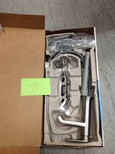 lot 91 image: Moen Genta Single Hole Single-Handle Bathroom Faucet WS84760 not used