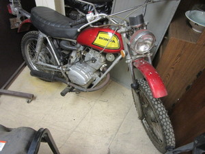 VINTAGE 1972 HONDA SL100 MOTORCYCLE