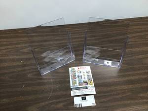 lot 10 image: Lot Of 2 Acrylic Brochure Holder