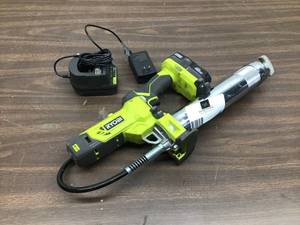 lot 42 image: Ryobi 18-Volt ONE Grease Gun
