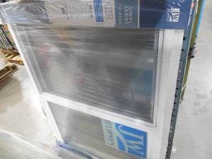 lot 27 image: JELD-WEN 47.5 in. x 35.5 in. V-4500 Series White Vinyl Right-Handed Sliding Window with Fiberglass Mesh Screen