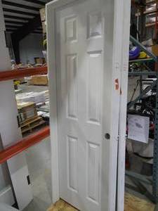 lot 12 image: 26 X 80 L.H WHITE PRIME DOOR.