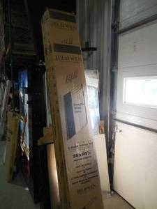 lot 30 image: JELD-WEN 24 in. x 80 in. Birkdale Primed Smooth Hollow Core Molded Composite Interior Closet Bi-fold Door