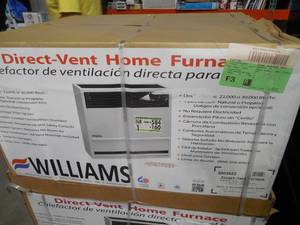 lot 70 image: Williams 22,000 BTUHour Direct-Vent Wall Natural Gas Furnace