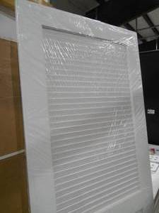 lot 80 image: NEW 36 X 80 MDF DOOR LOUVER SLAB PRIME WHITE