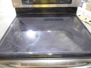 lot 101 image: LG Electronics 6.3 cu. ft. Electric Range with True Convection Oven and Self Clean in Stainless Steel