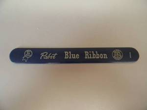 lot 15 image: VINTAGE PABST BLUE RIBBON BEER FOAM SCRAPER - SEE PICTURES