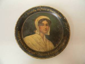 lot 32 image: VINTAGE NEW ENGLAND FURNITURE & CARPETS ADVERTISING TIP TRAY - RARE - SEE PICTURES