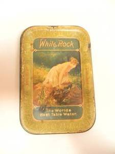 lot 36 image: VINTAGE WHITE ROCK TABLE WATER  ADVERTISING TIP TRAY - RARE - SEE PICTURES