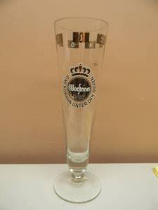 lot 44 image: Warsteiner Warstein Premium Verum Giant 1l - Tower German Beer Glass - NICE LIKE NEW - APPROX 15 TALL - SEE PICTURES