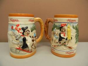 lot 55 image: HAMMS BEAR STEIN LIMITED EDITION 1996 & 1997 - VERY COOL - SEE PICTURES