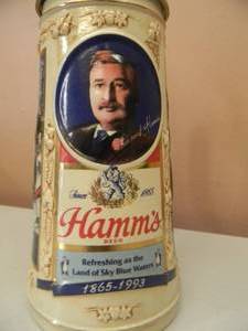 lot 63 image: HAMMS BEER 1993 HAND CRAFTED LIMITED EDITION 1404 OF 1650 STEIN - NICE - SEE PICTURES