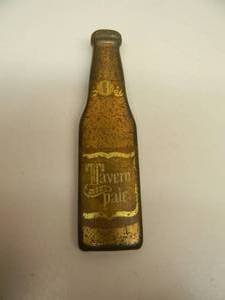 lot 68 image: VINTAGE TAVERN PALE BEER METAL ADVERTISING BEER BOTTLE OPENER - SHAPED LIKE A BOTTLE - RARE - SEE PICTURES
