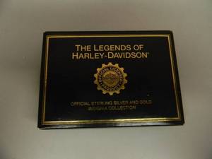 lot 110 image: THE LEGENDS OF HARLEY-DAVIDSON OFFICIAL SILVER & GOLD INSIGNIA COLLECTION - SPORTSTER INSIGN. - SEE PICTURES