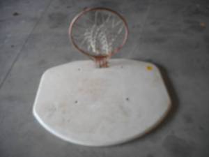 lot 9 image: Basketball Backboard and Hoop