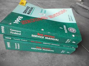 lot 30 image: 1998 CamaroFirebird Service Manuals