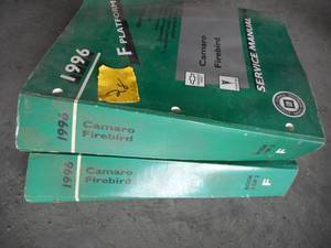 lot 28 image: 1996 CamaroFirebird Service Manuals