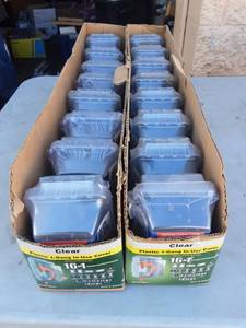 lot 8 image: 16 Count Of Plastic In Use Clear Covers