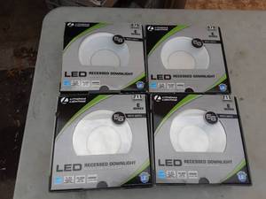 lot 19 image: New 4-Boxed LED Recessed Light Fixtures 6
