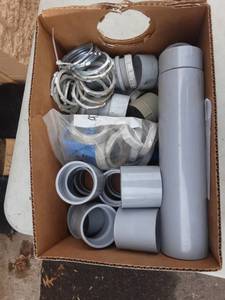 lot 42 image: Box Lot Of 2 Unions & Ring Nuts