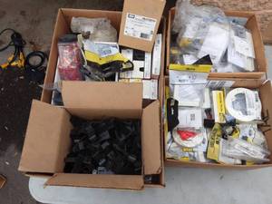 lot 50 image: 4-Boxes Hubbell Brand Raceway Components, Connectors, Hangers