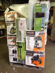 lot 2 image: Wholesale Mix Pallet of Hardware Tools, Echo Blower, Ridgid Vaccums, Husky Tools  and more original Customer returns
