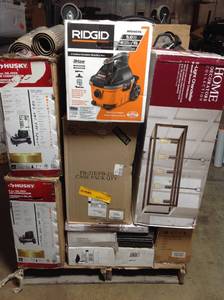 lot 6 image: LOT OF MIXED OUTDOOR, INDOOR TOOLS WITH ELKAY SINKS, HOME COLLECTIONS CHANDLIER