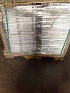 lot 27 image: Pallet whit 80 cases of TrafficMASTER Grey Slate 18 x 18 Self-Stick Vinyl Tile 27sqft 12 Tiles  new