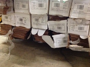 lot 35 image: LOT OF 15CS WITH Home Decor Wire Brushed Strand Woven Sand 12 in. T x 5-18 in. W x 72-78 in. L Solid Bamboo Flooring (25.88 sq. ft.  case)