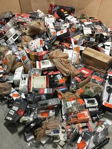 lot 47 image: Wholesale Mix Pallet of Hardware Tools, Door Locks and more original Customer returns