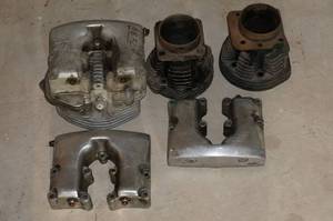 lot 34 image: Cylinder Jugs, Head, Lifter Blocks