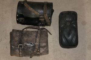 lot 47 image: Vintage Leather Toolbags