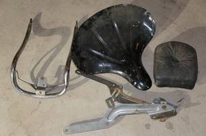 lot 52 image: Metal Seat Pan with Sissy Bar and Pad