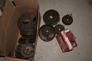 lot 105 image: Clutch Hubs, Plates, and Baskets